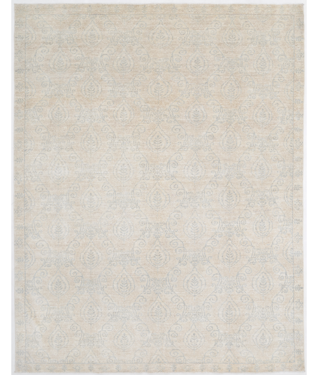 Hand Knotted Artemix Wool Rug  - 7&#39; 9&quot; X 10&#39; 0&quot; 7&#39; 9&quot; X 10&#39; 0&quot; (236 X 305) / Beige / Blue