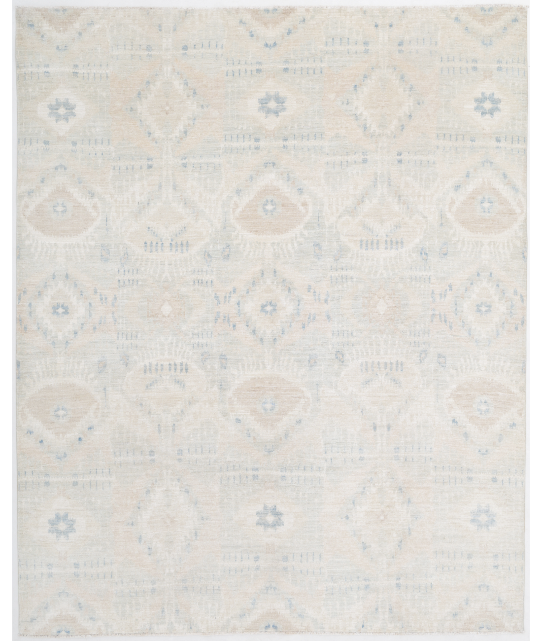 Hand Knotted Artemix Wool Rug  - 8&#39; 0&quot; X 9&#39; 10&quot; 8&#39; 0&quot; X 9&#39; 10&quot; (244 X 300) / Ivory / Taupe