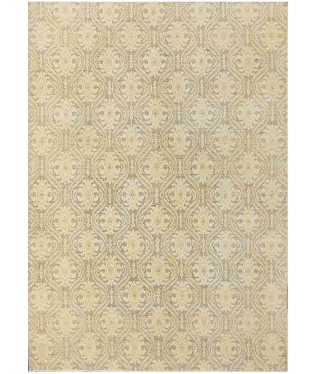 Hand Knotted Artemix Wool Rug  - 8&#39; 11&quot; X 11&#39; 8&quot; 8&#39; 11&quot; X 11&#39; 8&quot; (272 X 356) / Ivory / Grey