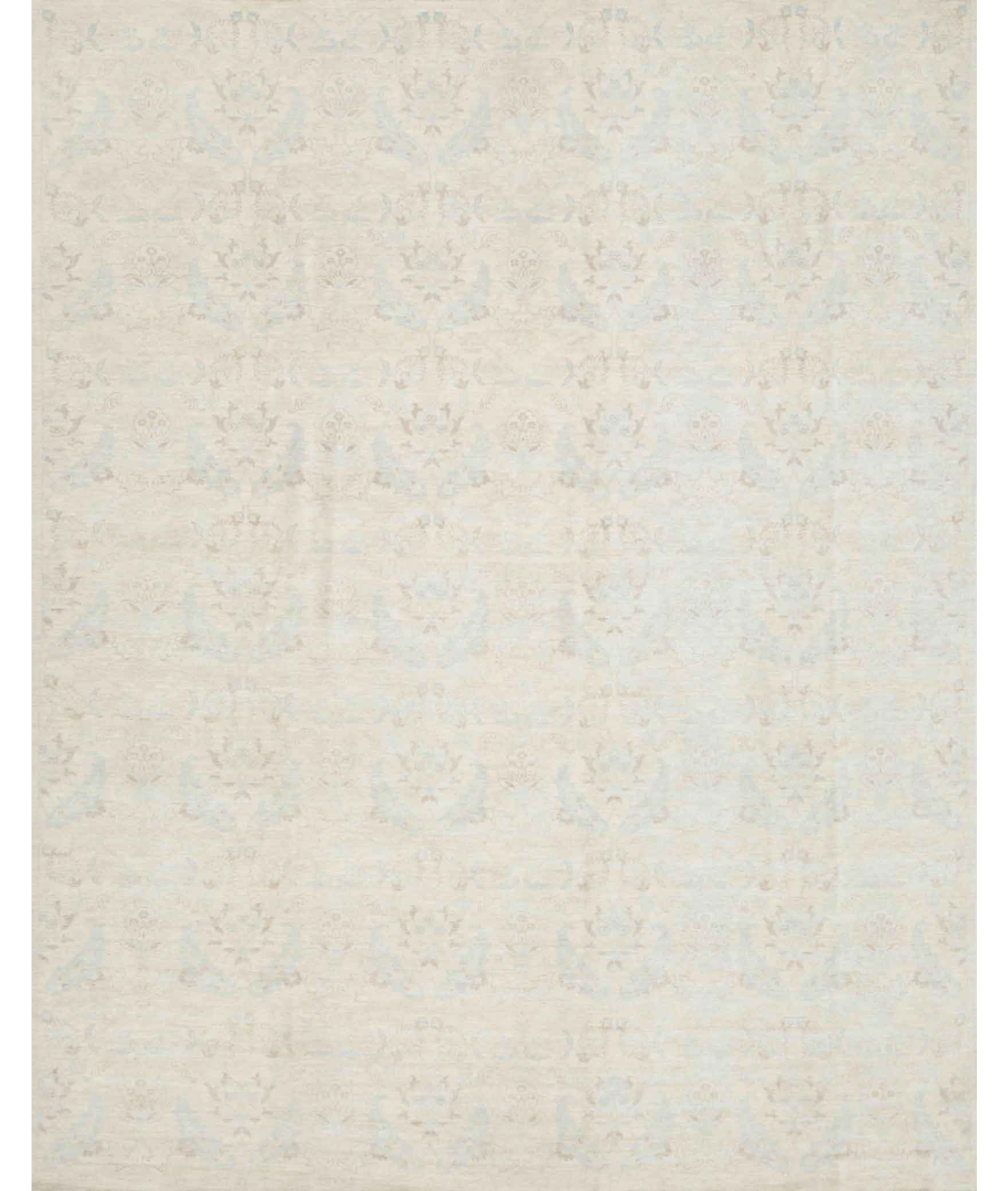 Hand Knotted Artemix Wool Rug  - 10&#39; 0&quot; X 12&#39; 10&quot; 10&#39; 0&quot; X 12&#39; 10&quot; (305 X 391) / Ivory / Blue