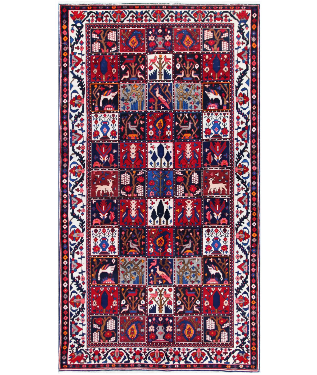 Hand Knotted Bakhtiari Wool Rug  - 5&#39; 8&quot; X 10&#39; 5&quot; 5&#39; 8&quot; X 10&#39; 5&quot; (173 X 318) / Red / Beige