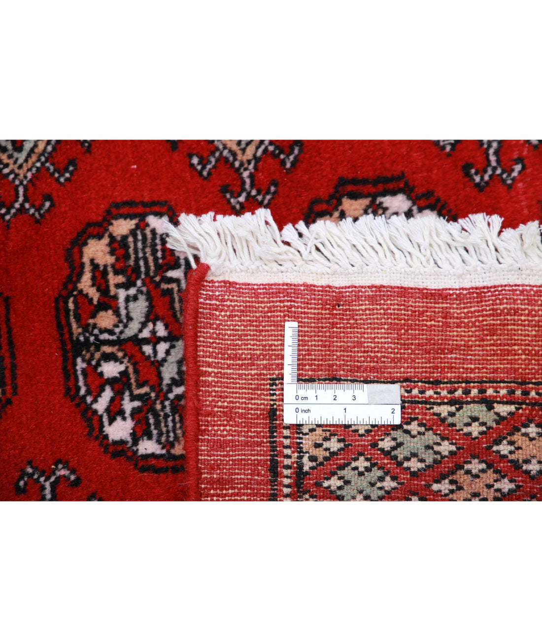 Hand Knotted Tribal Bokhara Wool Rug - 10'1'' x 14'3'' 10'1'' x 14'3'' (303 X 428) / Red / Black