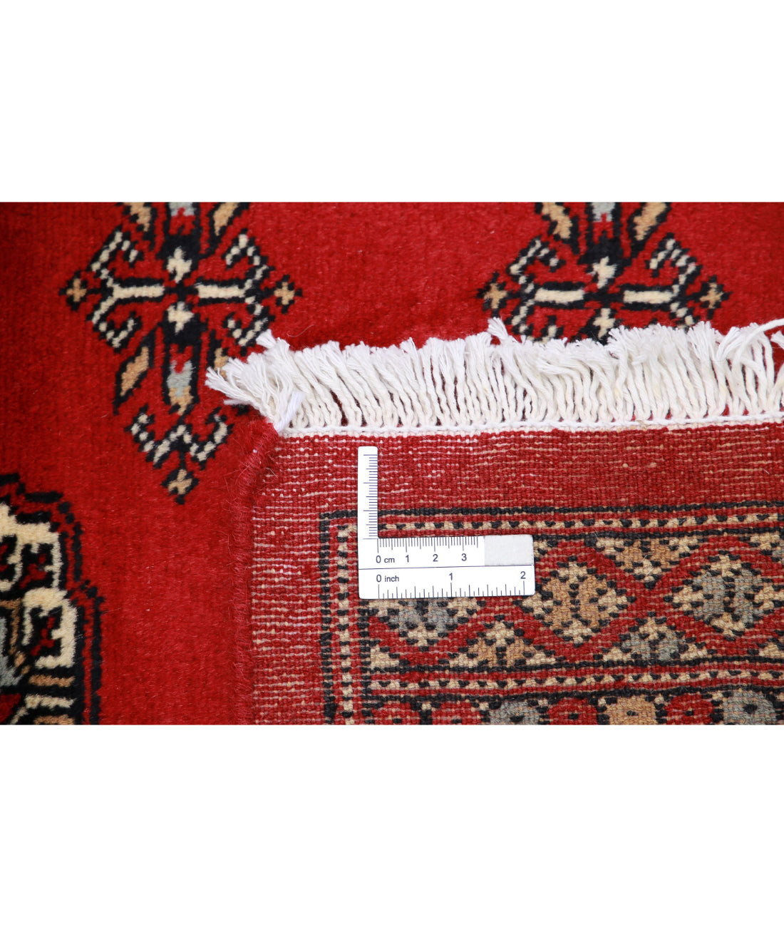 Hand Knotted Tribal Bokhara Wool Rug - 6'2'' x 8'9'' 6'2'' x 8'9'' (185 X 263) / Red / Black