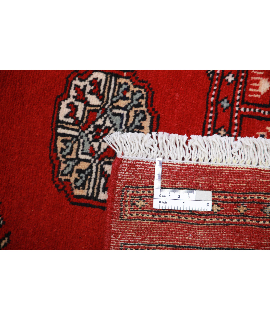 Hand Knotted Tribal Bokhara Wool Rug - 2'6'' x 4'10'' 2'6'' x 4'10'' (75 X 145) / Red / Red