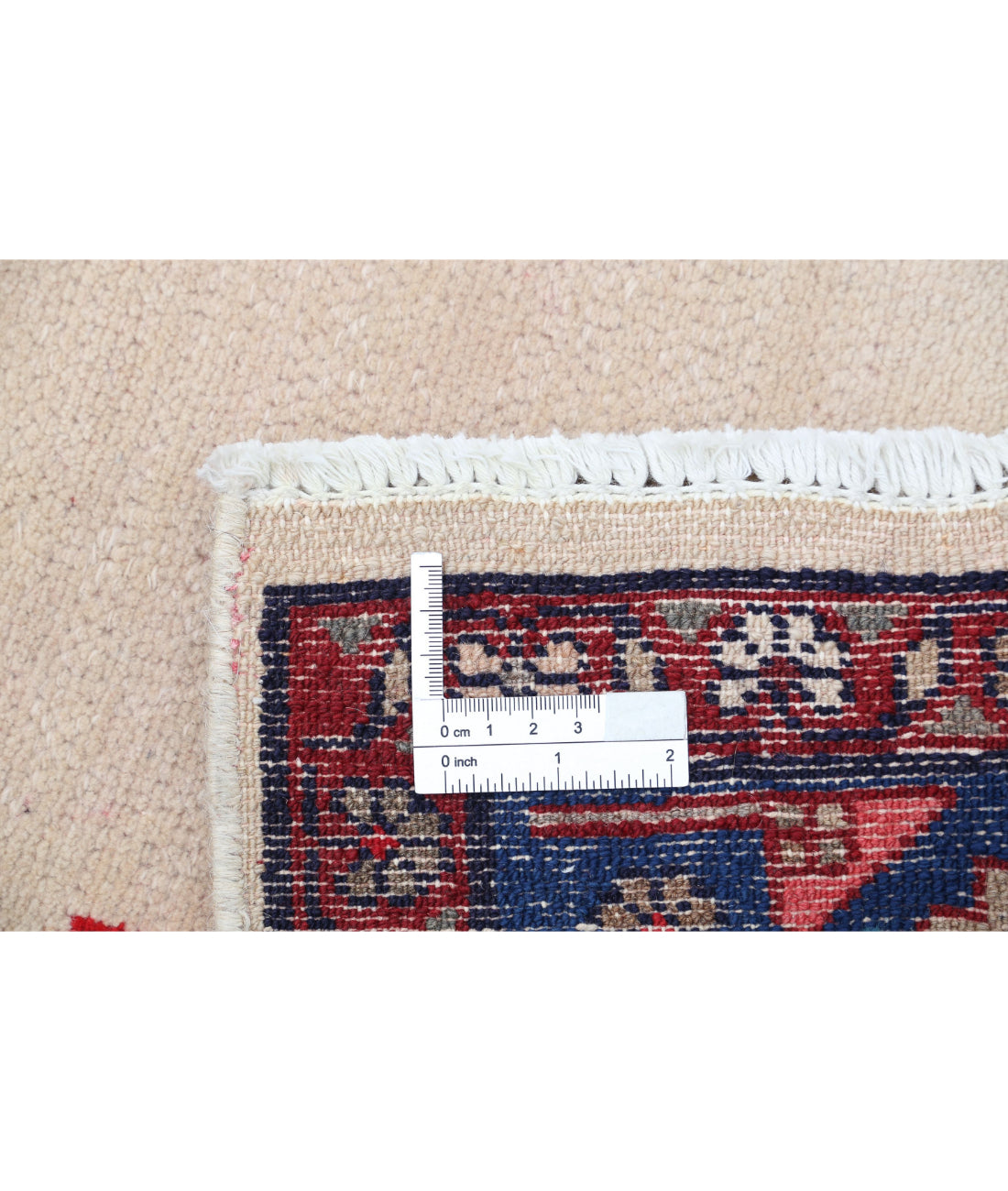 Hand Knotted Persian Hamadan Wool Rug - 4'9'' x 8'11'' 4'9'' x 8'11'' (143 X 268) / Ivory / Blue