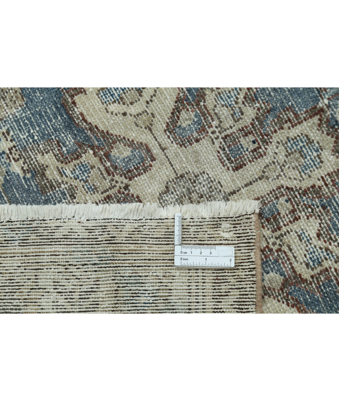 Hand Knotted Vintage Persian Hamadan Wool Rug - 3'7'' x 9'8'' 3'7'' x 9'8'' (108 X 290) / Taupe / Ivory