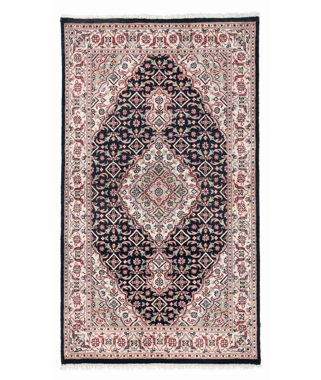 Hand Knotted Heritage Wool Rug  - 3' 0" X 5' 3" 3' 0" X 5' 3" (91 X 160) / Red / Ivory