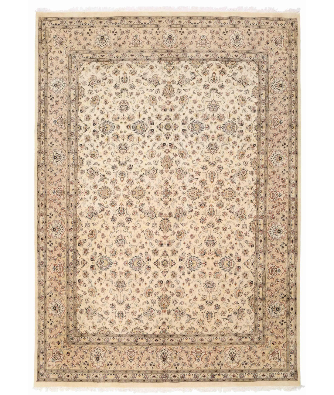 Hand Knotted Heritage Wool Rug  - 10&#39; 1&quot; X 14&#39; 1&quot; 10&#39; 1&quot; X 14&#39; 1&quot; (307 X 429) / Ivory / Beige