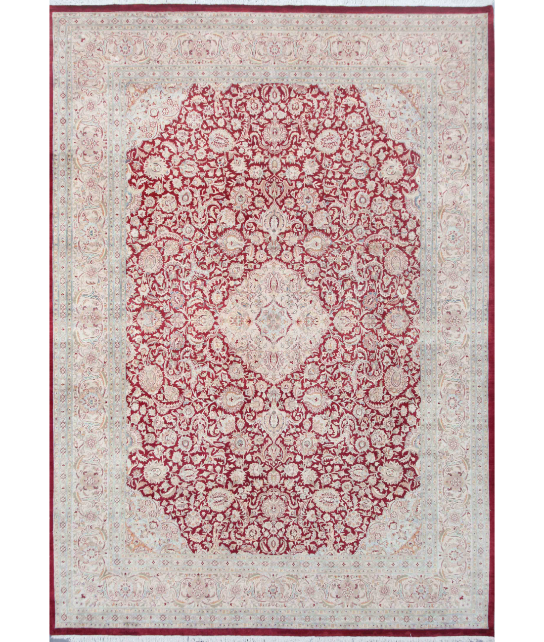 Hand Knotted Heritage Wool Rug  - 9&#39; 1&quot; X 12&#39; 8&quot; 9&#39; 1&quot; X 12&#39; 8&quot; (277 X 386) / Red / Ivory