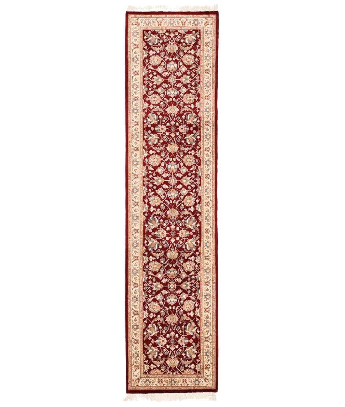 Hand Knotted Heritage Wool Rug  - 2&#39; 6&quot; X 10&#39; 2&quot; 2&#39; 6&quot; X 10&#39; 2&quot; (76 X 310) / Red / Ivory