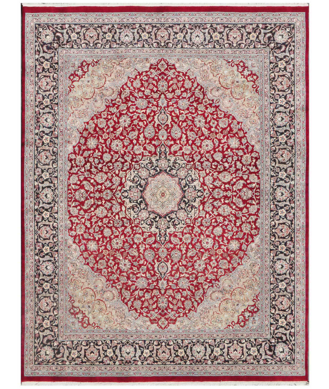 Hand Knotted Heritage Wool Rug  - 8&#39; 0&quot; X 10&#39; 2&quot; 8&#39; 0&quot; X 10&#39; 2&quot; (244 X 310) / Red / Blue