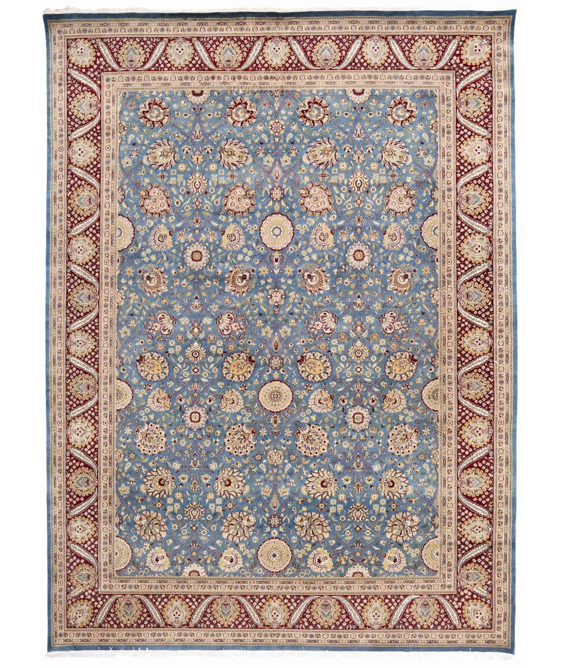 Hand Knotted Heritage Wool Rug  - 10&#39; 0&quot; X 14&#39; 1&quot; 10&#39; 0&quot; X 14&#39; 1&quot; (305 X 429) / Blue / Red