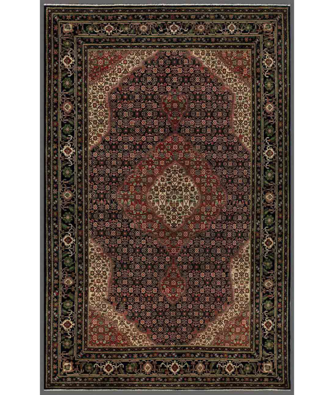 Hand Knotted Heritage Wool Rug  - 6&#39; 5&quot; X 9&#39; 1&quot; 6&#39; 5&quot; X 9&#39; 1&quot; (196 X 277) / Blue / Red