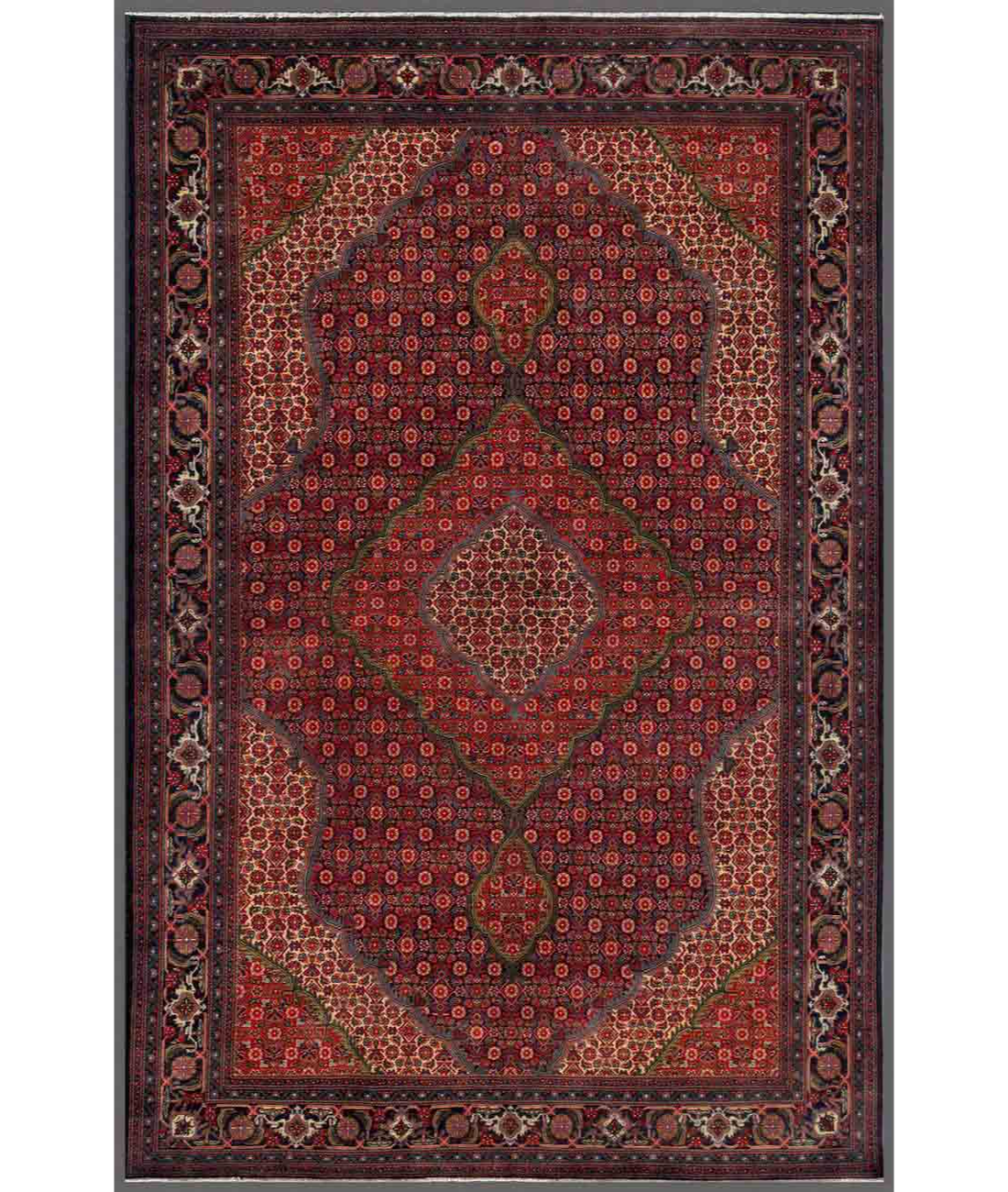 Hand Knotted Heritage Wool Rug  - 6&#39; 6&quot; X 9&#39; 1&quot; 6&#39; 6&quot; X 9&#39; 1&quot; (198 X 277) / Blue / Red