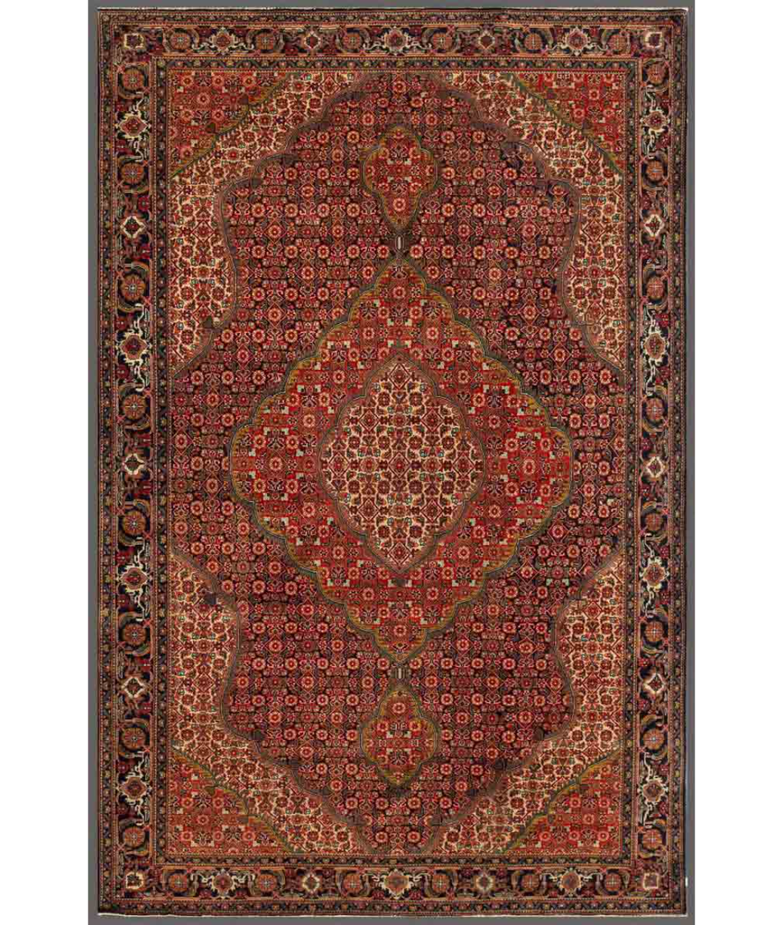 Hand Knotted Heritage Wool Rug  - 6&#39; 6&quot; X 9&#39; 9&quot; 6&#39; 6&quot; X 9&#39; 9&quot; (198 X 297) / Blue / Red