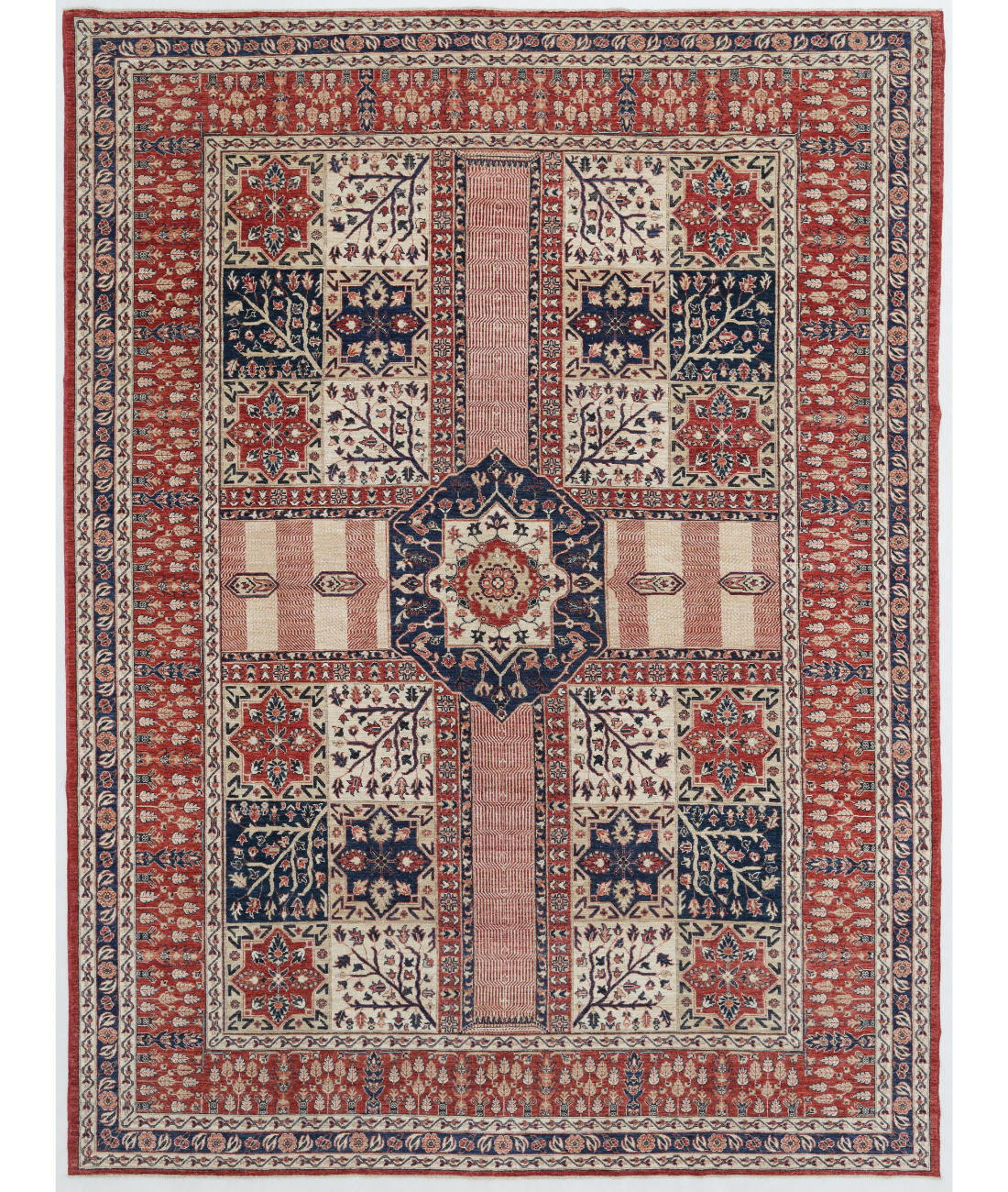 Hand Knotted Heriz Wool Rug  - 10&#39; 0&quot; X 13&#39; 6&quot; 10&#39; 0&quot; X 13&#39; 6&quot; (305 X 411) / Multi / Red