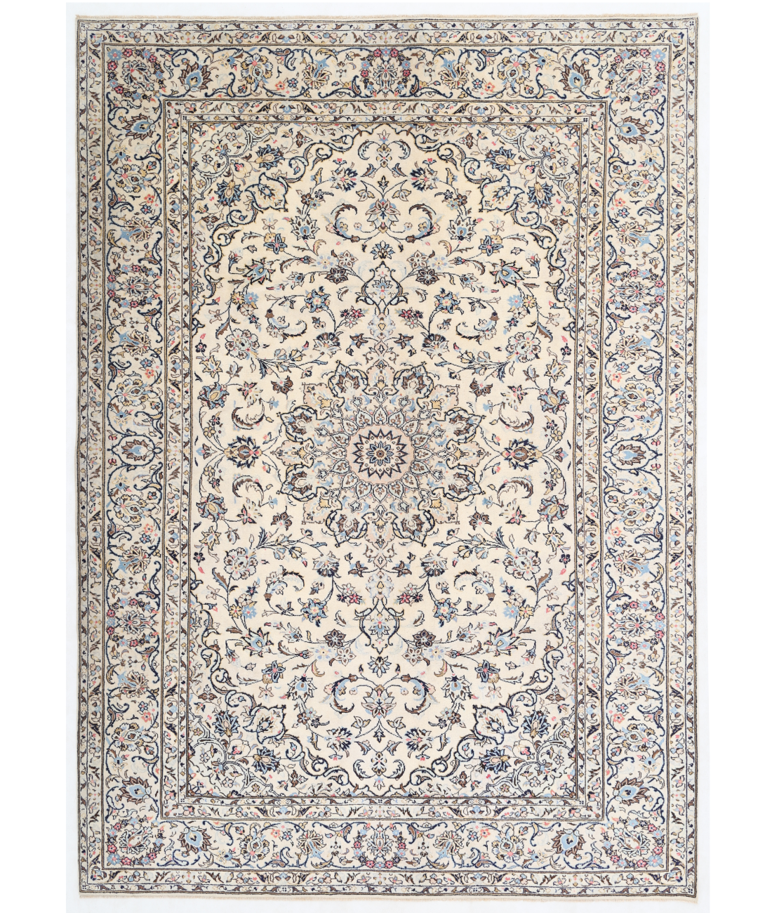 Hand Knotted Kazak Wool Rug  - 5&#39; 7&quot; X 7&#39; 6&quot; 5&#39; 7&quot; X 7&#39; 6&quot; (170 X 229) / Pink / Ivory