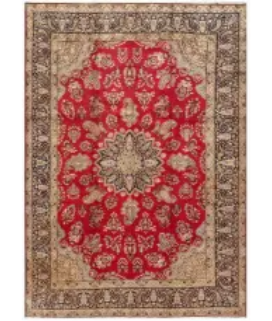 Hand Knotted Kerman Wool Rug  - 9&#39; 8&quot; X 13&#39; 4&quot; 9&#39; 8&quot; X 13&#39; 4&quot; (295 X 406) / Red / Blue