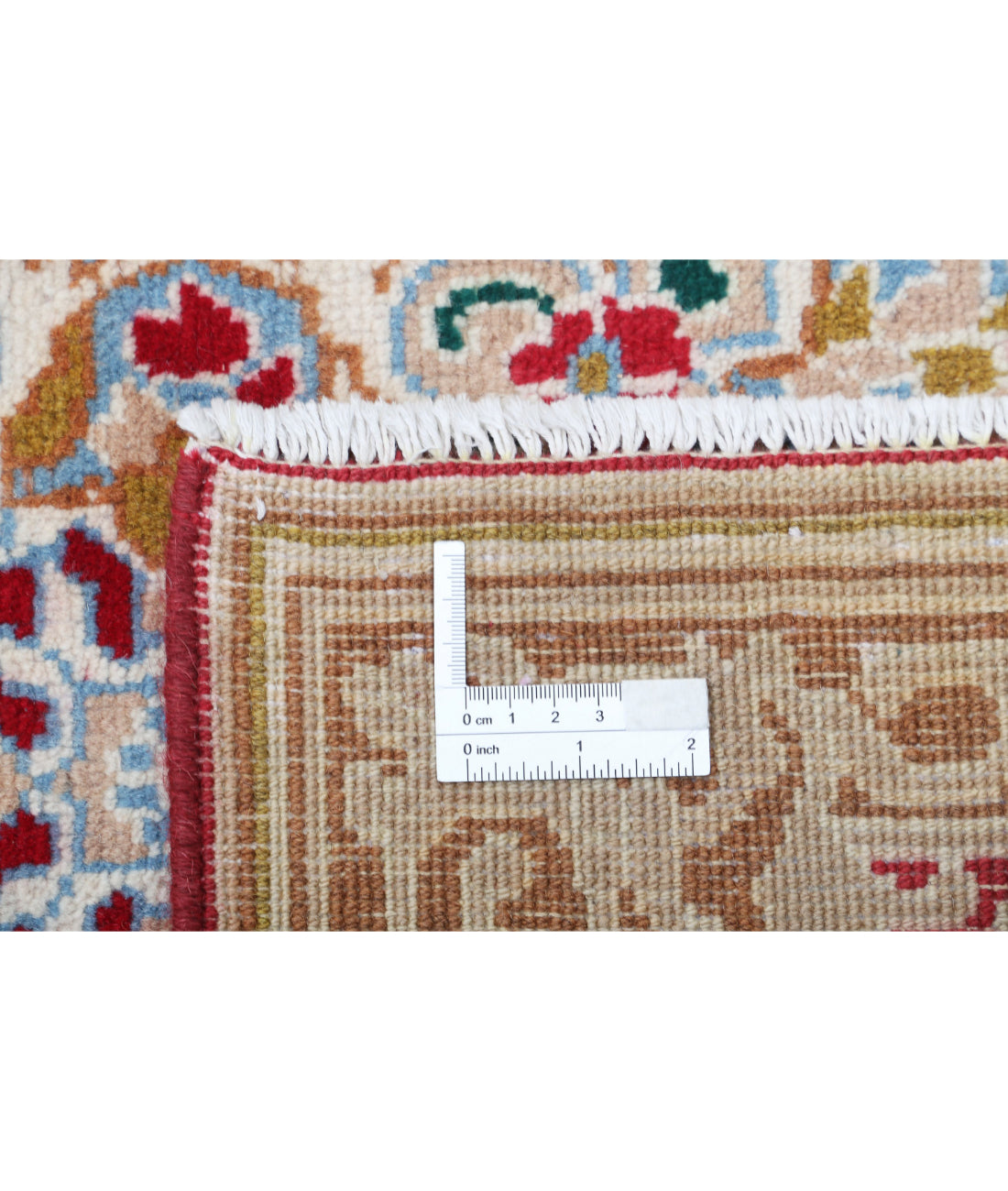 Hand Knotted Persian Kerman Wool Rug - 9'8'' x 13'4'' 9'8'' x 13'4'' (290 X 400) / Red / Brown