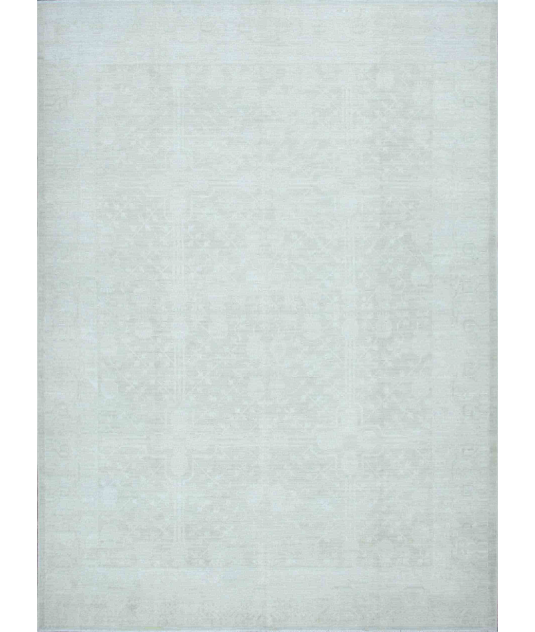 Hand Knotted Khotan Wool Rug  - 8&#39; 9&quot; X 11&#39; 11&quot; 8&#39; 9&quot; X 11&#39; 11&quot; (267 X 363) / Taupe / Ivory