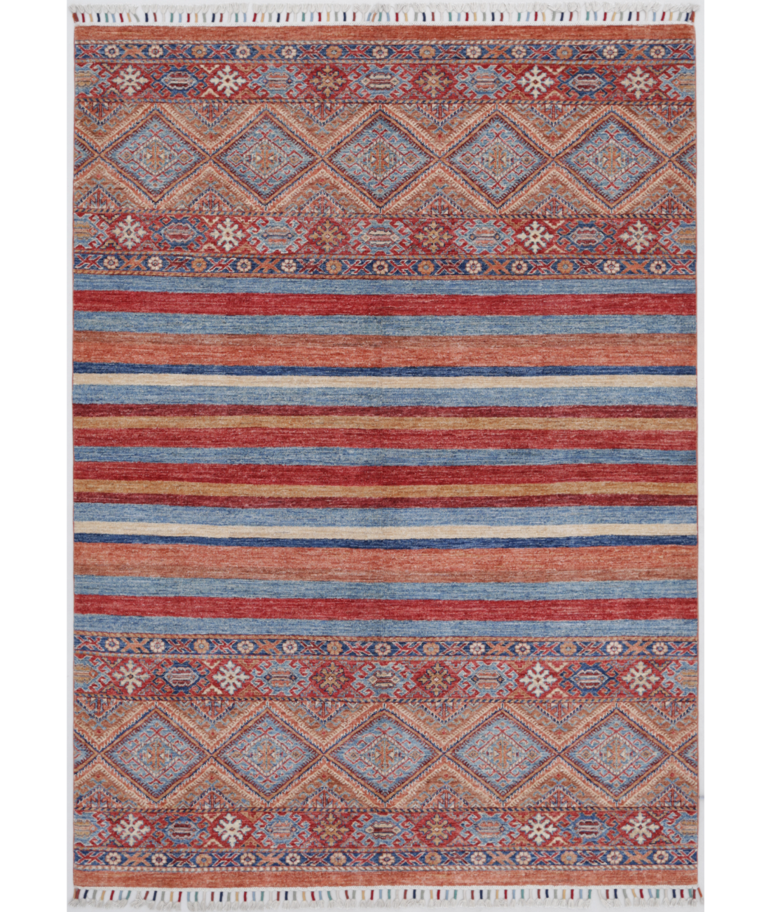 Hand Knotted Khurjeen Wool Rug  - 2' 8" X 9' 11" 2' 8" X 9' 11" (81 X 302) / Multi / Red