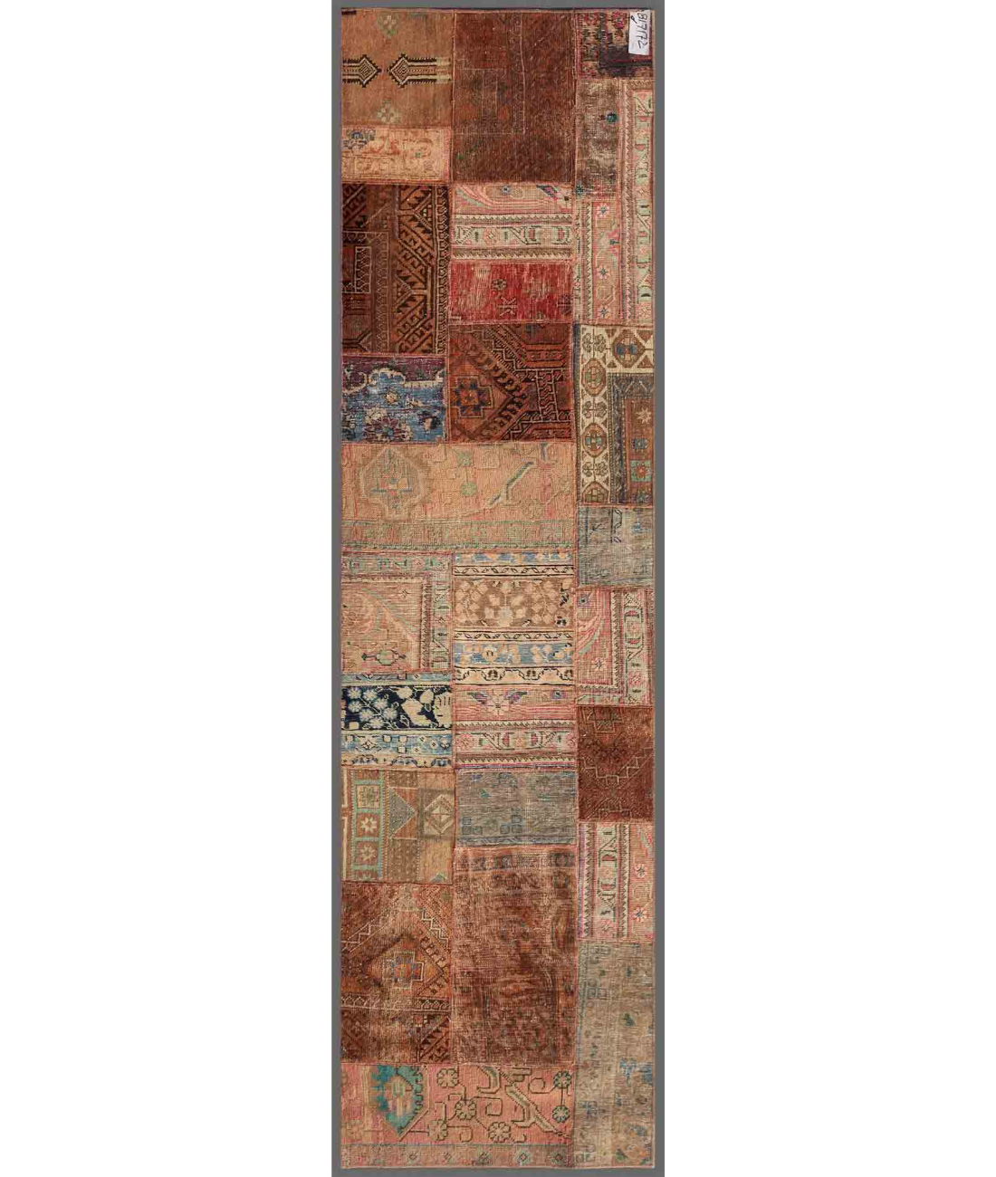 Hand Knotted Mosaic Wool Rug  - 2&#39; 8&quot; X 9&#39; 7&quot; 2&#39; 8&quot; X 9&#39; 7&quot; (81 X 292) / Multi / Multi