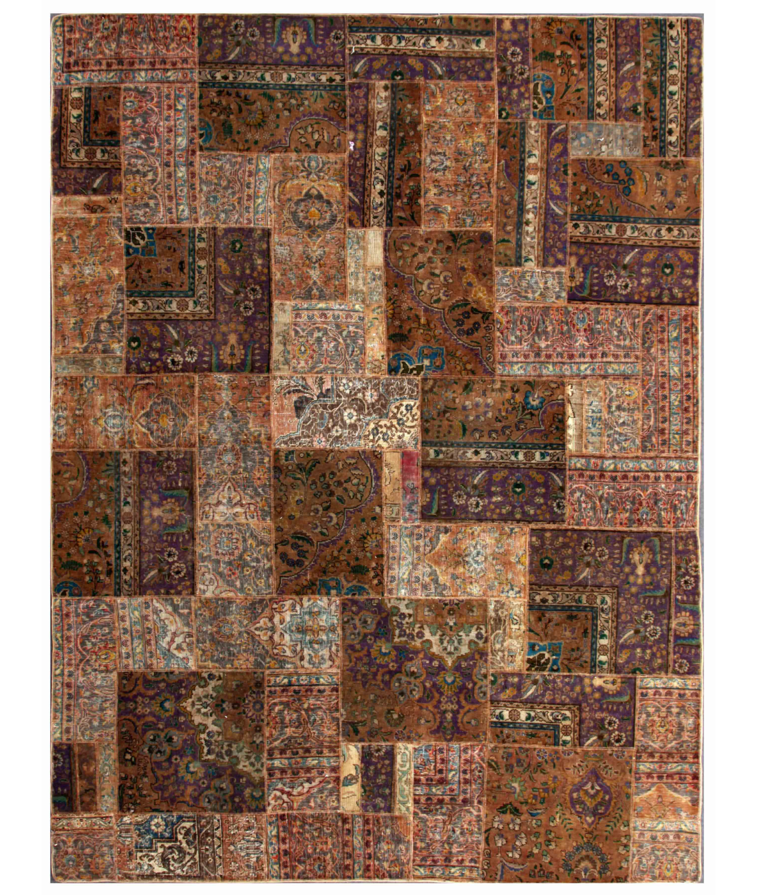 Hand Knotted Mosaic Wool Rug  - 8&#39; 9&quot; X 11&#39; 1&quot; 8&#39; 9&quot; X 11&#39; 1&quot; (267 X 338) / Beige / Multi