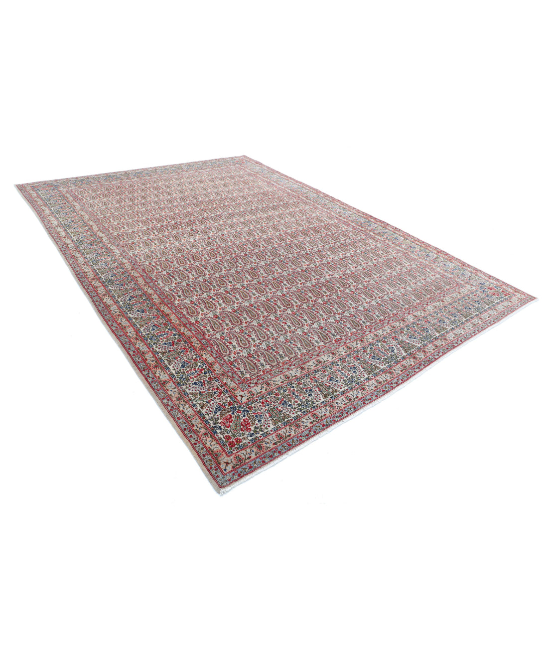 Hand Knotted Persian Moud Wool Rug - 8'9'' x 12'2'' 8'9'' x 12'2'' (263 X 365) / Beige / Red