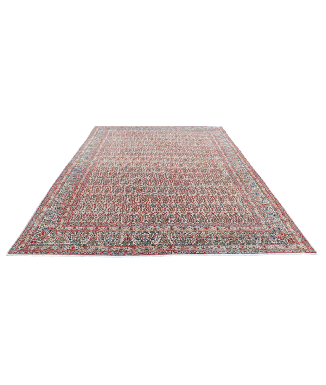 Hand Knotted Persian Moud Wool Rug - 8'9'' x 12'2'' 8'9'' x 12'2'' (263 X 365) / Beige / Red