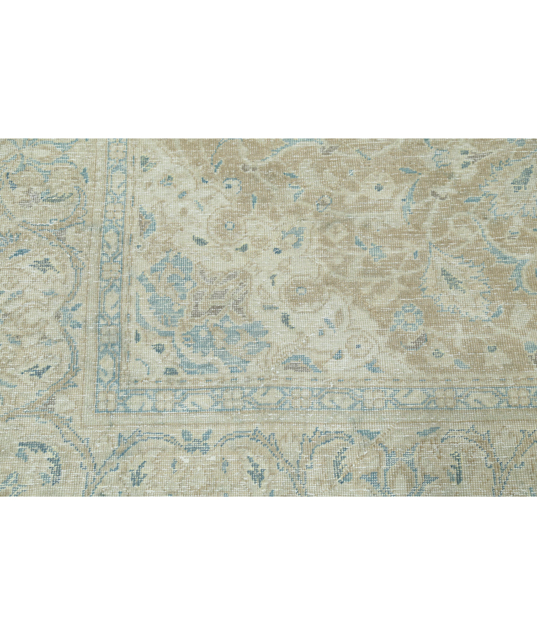 Hand Knotted Vintage Persian Nain Wool Rug - 6'7'' x 10'1'' 6'7'' x 10'1'' (198 X 303) / Taupe / Ivory