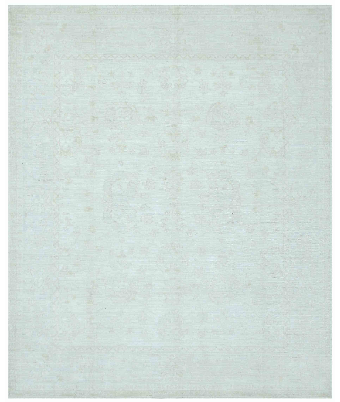 Hand Knotted Oushak Wool Rug  - 8&#39; 5&quot; X 10&#39; 0&quot; 8&#39; 5&quot; X 10&#39; 0&quot; (257 X 305) / Beige / Ivory