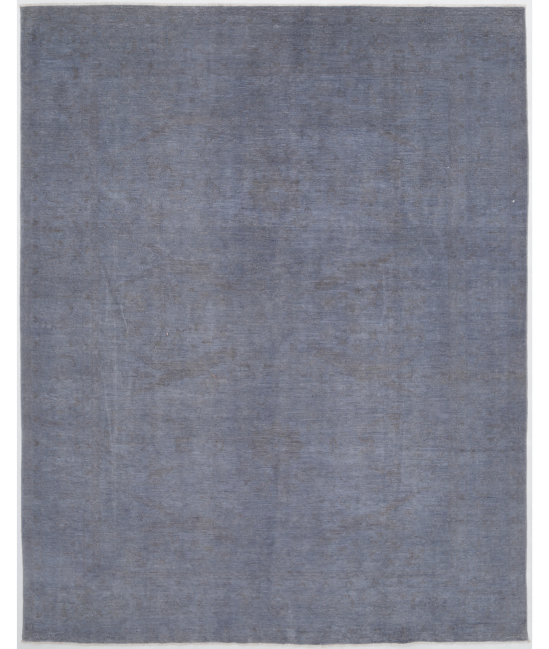 Hand Knotted Overdye Wool Rug  - 8&#39; 9&quot; X 11&#39; 0&quot; 8&#39; 9&quot; X 11&#39; 0&quot; (267 X 335) / Grey / Grey