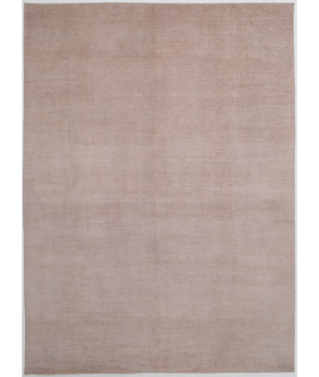 Hand Knotted Overdye Wool Rug  - 9&#39; 9&quot; X 13&#39; 6&quot; 9&#39; 9&quot; X 13&#39; 6&quot; (297 X 411) / Pink / Pink