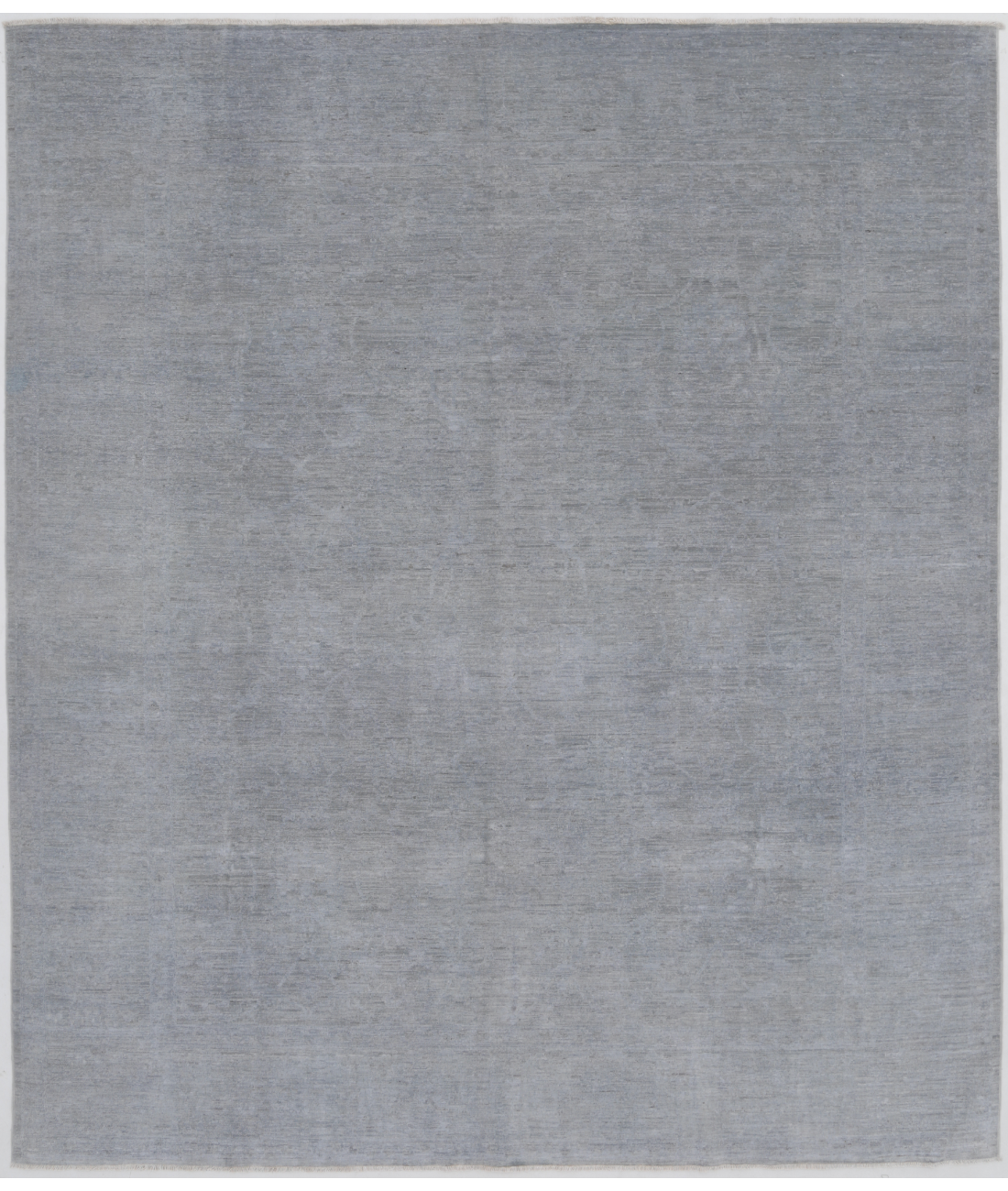 Hand Knotted Overdye Wool Rug  - 8&#39; 0&quot; X 9&#39; 5&quot; 8&#39; 0&quot; X 9&#39; 5&quot; (244 X 287) / Grey / N/A