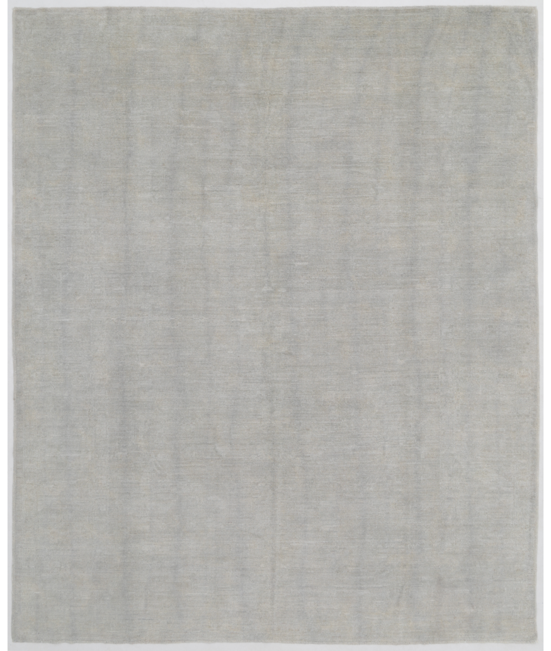 Hand Knotted Overdye Wool Rug  - 8' 0" X 9' 10" 8' 0" X 9' 10" (244 X 300) / Grey / Grey