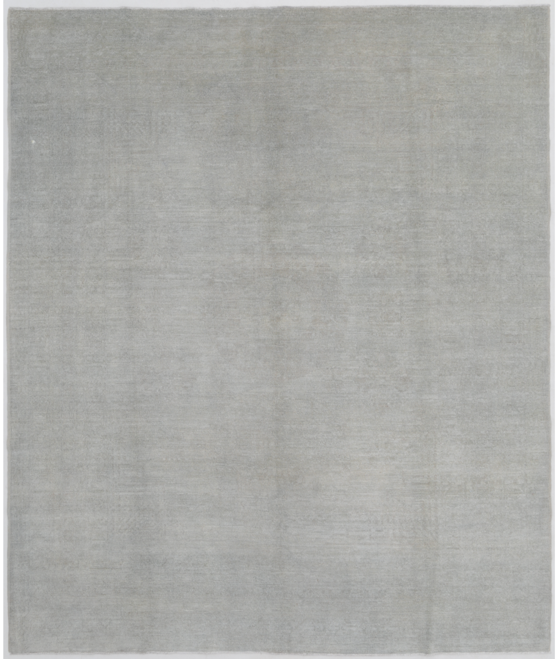 Hand Knotted Overdye Wool Rug  - 8&#39; 1&quot; X 9&#39; 8&quot; 8&#39; 1&quot; X 9&#39; 8&quot; (246 X 295) / Grey / Grey