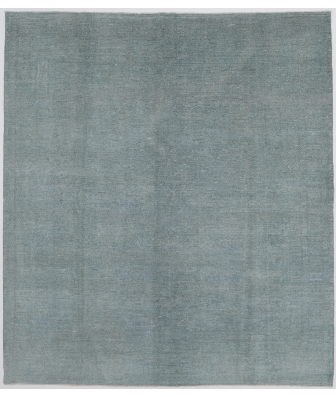 Hand Knotted Overdye Wool Rug  - 8&#39; 0&quot; X 9&#39; 3&quot; 8&#39; 0&quot; X 9&#39; 3&quot; (244 X 282) / Blue / Blue