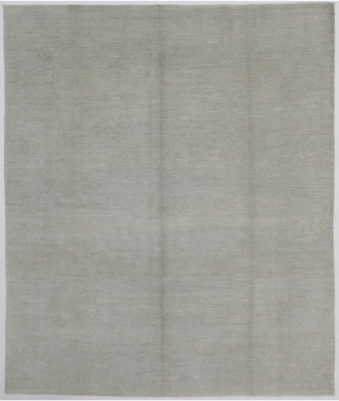 Hand Knotted Overdye Wool Rug  - 8&#39; 0&quot; X 9&#39; 5&quot; 8&#39; 0&quot; X 9&#39; 5&quot; (244 X 287) / Grey / Grey