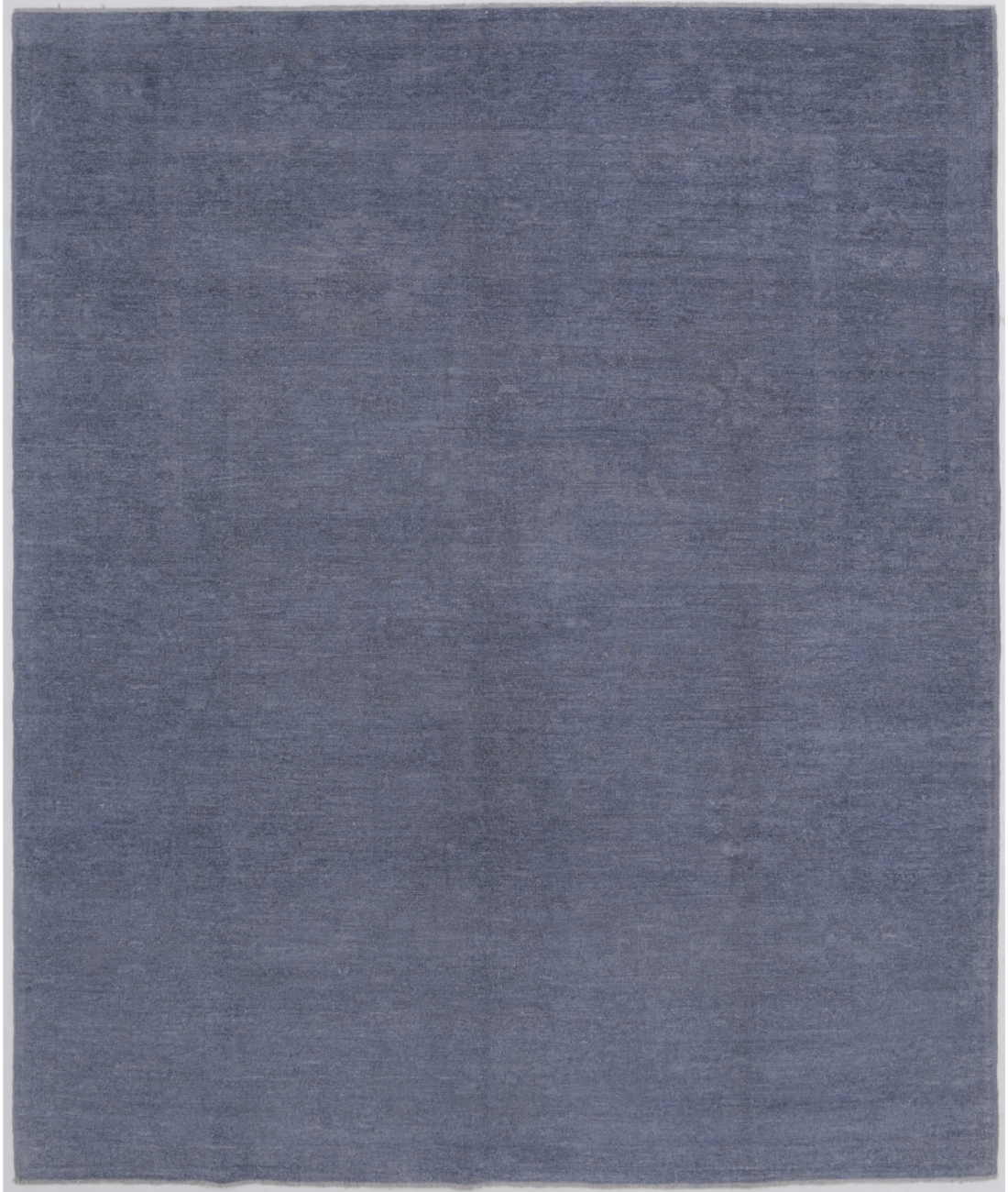 Hand Knotted Overdye Wool Rug  - 8&#39; 0&quot; X 9&#39; 5&quot; 8&#39; 0&quot; X 9&#39; 5&quot; (244 X 287) / Grey / Grey