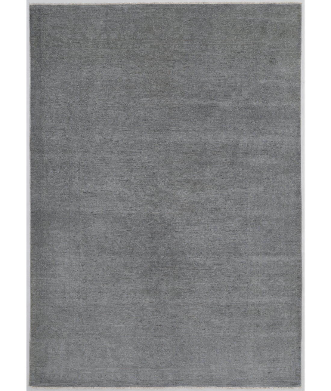 Hand Knotted Overdye Wool Rug  - 6' 2" X 8' 9" 6' 2" X 8' 9" (188 X 267) / Grey / N/A