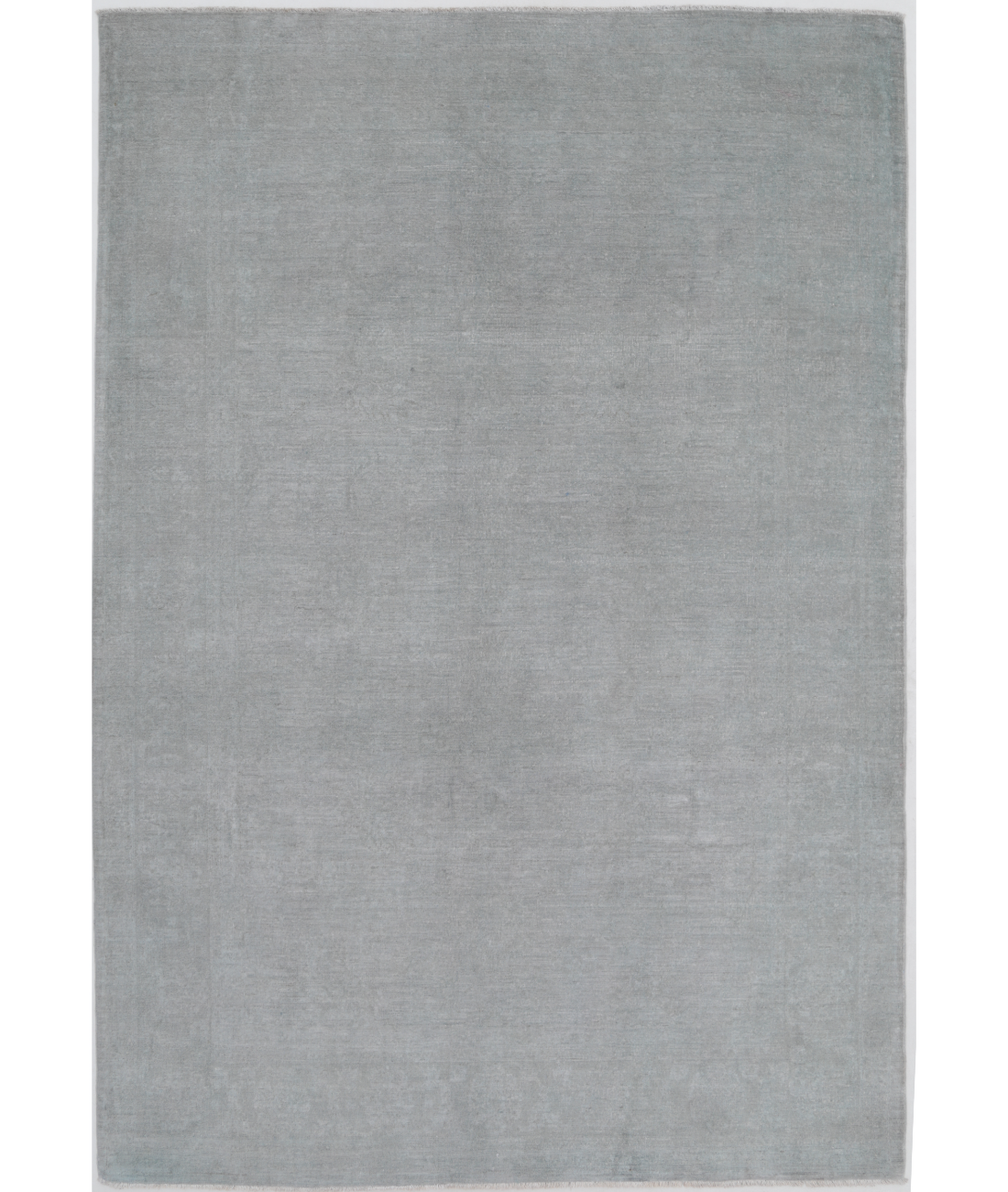 Hand Knotted Overdye Wool Rug  - 6&#39; 0&quot; X 8&#39; 10&quot; 6&#39; 0&quot; X 8&#39; 10&quot; (183 X 269) / Grey / Grey