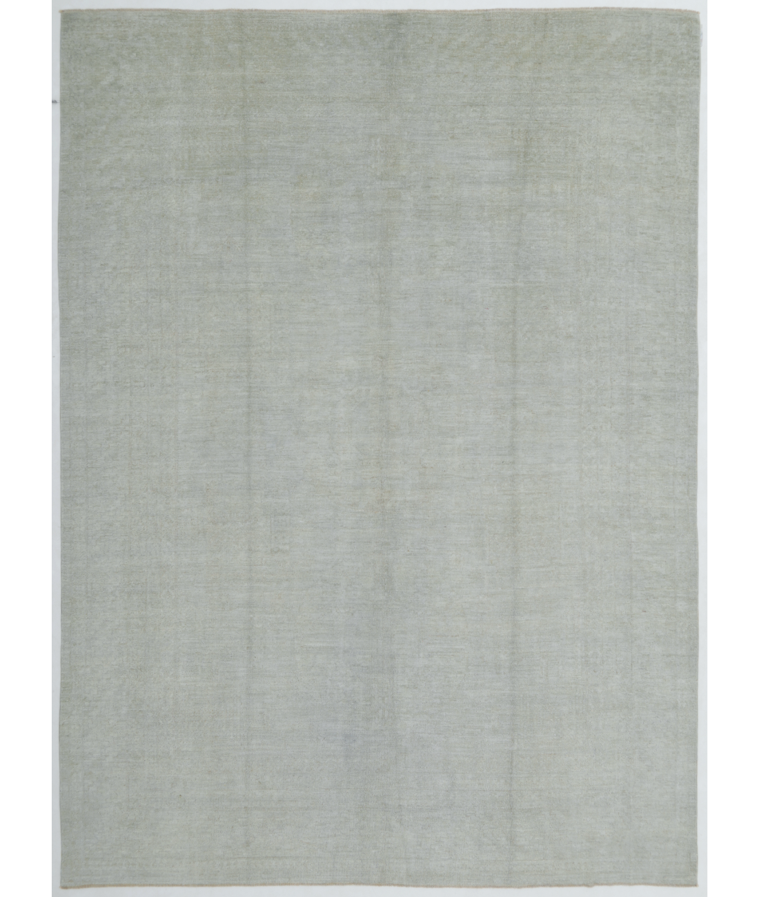 Hand Knotted Overdye Wool Rug  - 9&#39; 0&quot; X 12&#39; 3&quot; 9&#39; 0&quot; X 12&#39; 3&quot; (274 X 373) / Grey / N/A