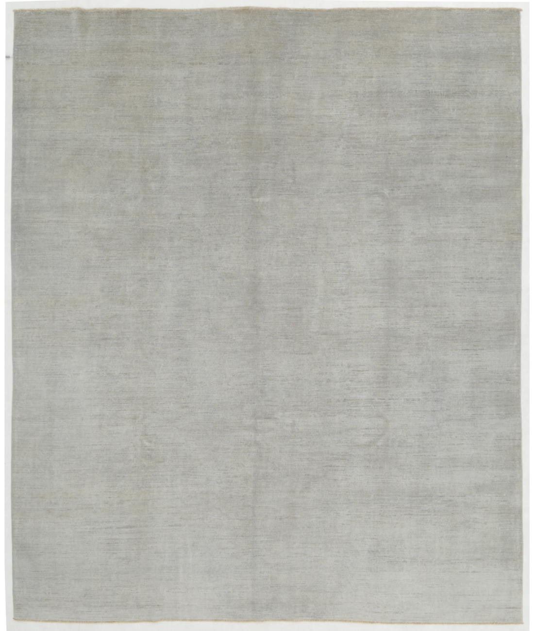 Hand Knotted Overdye Wool Rug  - 8' 0" X 9' 5" 8' 0" X 9' 5" (244 X 287) / Silver / Silver