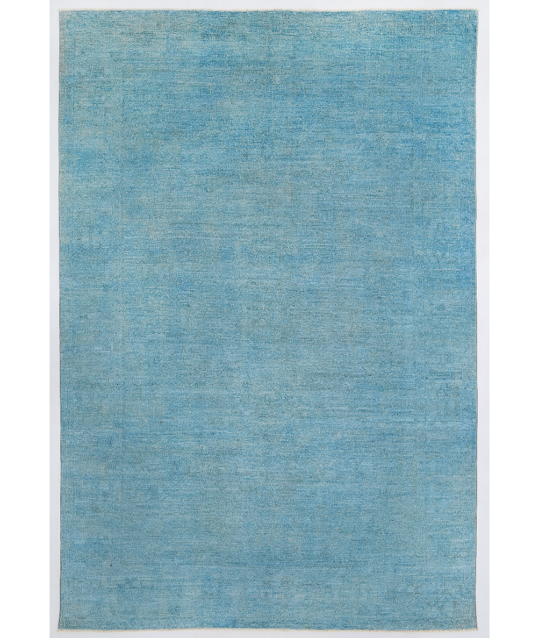 Hand Knotted Overdye Wool Rug  - 6&#39; 6&quot; X 9&#39; 7&quot; 6&#39; 6&quot; X 9&#39; 7&quot; (198 X 292) / Blue / Blue