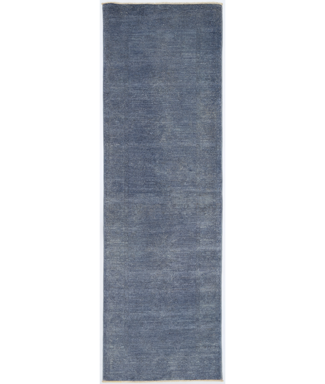 Hand Knotted Overdye Wool Rug  - 2&#39; 6&quot; X 7&#39; 8&quot; 2&#39; 6&quot; X 7&#39; 8&quot; (76 X 234) / Blue / Blue