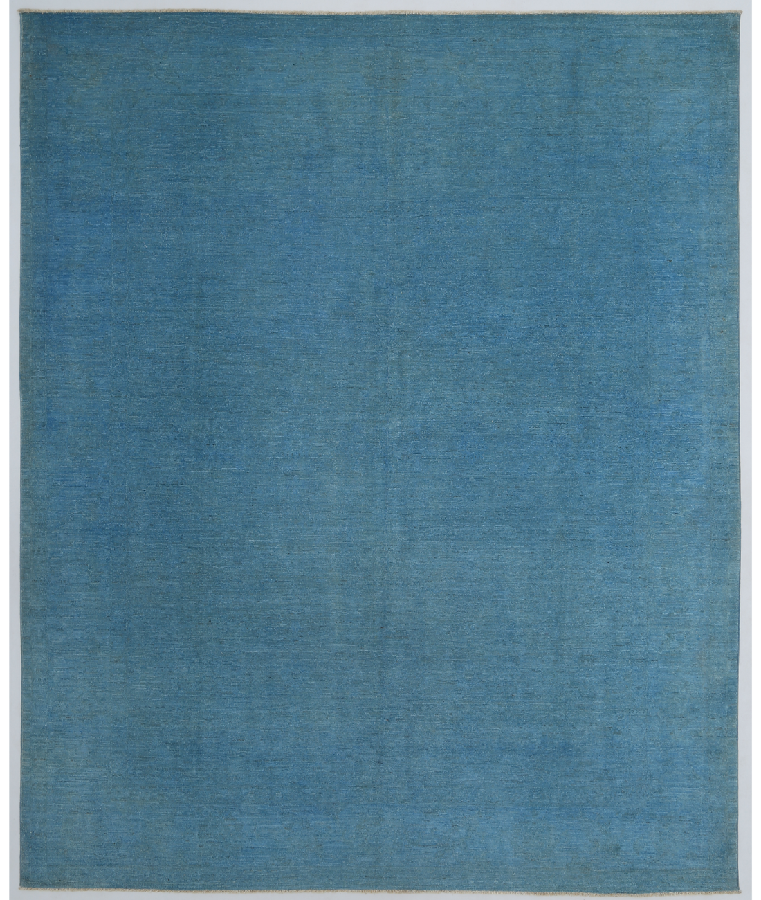 Hand Knotted Overdye Wool Rug  - 8&#39; 3&quot; X 9&#39; 10&quot; 8&#39; 3&quot; X 9&#39; 10&quot; (251 X 300) / Blue / Blue