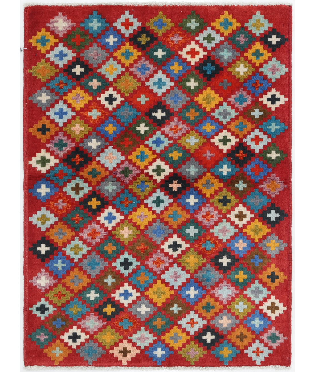 Hand Knotted Revival Wool Rug  - 2' 9" X 3' 9" 2' 9" X 3' 9" (84 X 114) / Multi / Multi