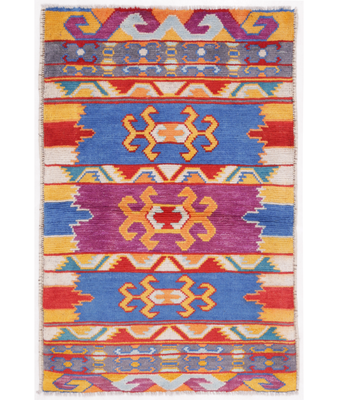 Hand Knotted Revival Wool Rug  - 2' 7" X 3' 11" 2' 7" X 3' 11" (79 X 119) / Multi / Multi