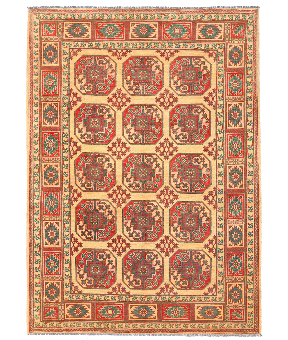 Hand Knotted Revival Wool Rug  - 6&#39; 10&quot; X 9&#39; 7&quot; 6&#39; 10&quot; X 9&#39; 7&quot; (208 X 292) / Gold / Red