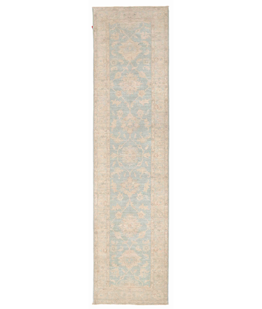 Hand Knotted Serenity Wool Rug  - 2&#39; 5&quot; X 9&#39; 8&quot; 2&#39; 5&quot; X 9&#39; 8&quot; (74 X 295) / Teal / Beige